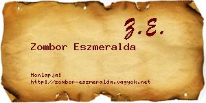 Zombor Eszmeralda névjegykártya